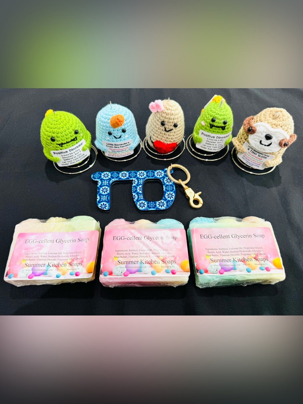 Bundle of 14 Items! Crochet Inspirational Characters with Stands  and More.